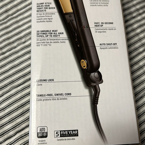 Andis 1” Flat Iron - Picture 4 of 6